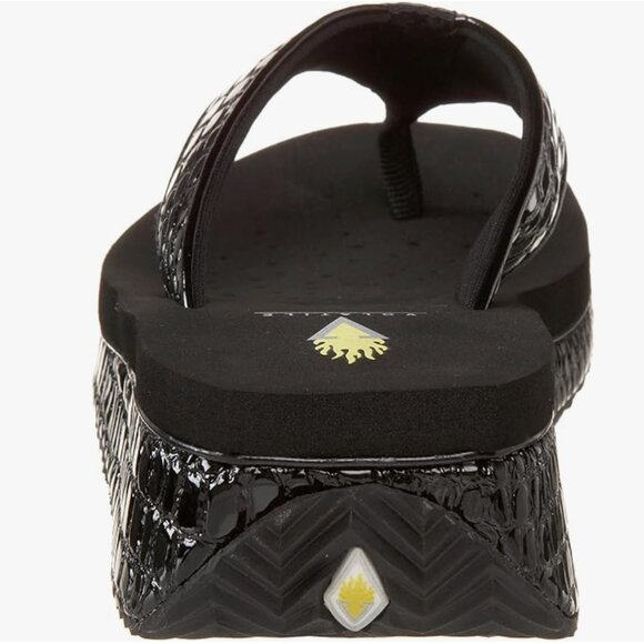 👡 VOLATILE Women’s Mini Croco Wedge Sandal 👡 - Picture 3 of 5